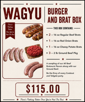 Wagyu - Burger and Brat Box