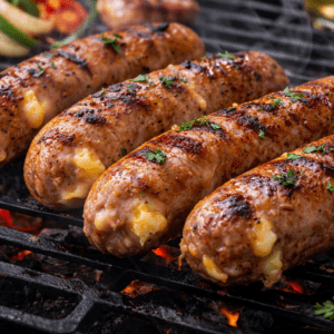 Cheesy Potato Brats