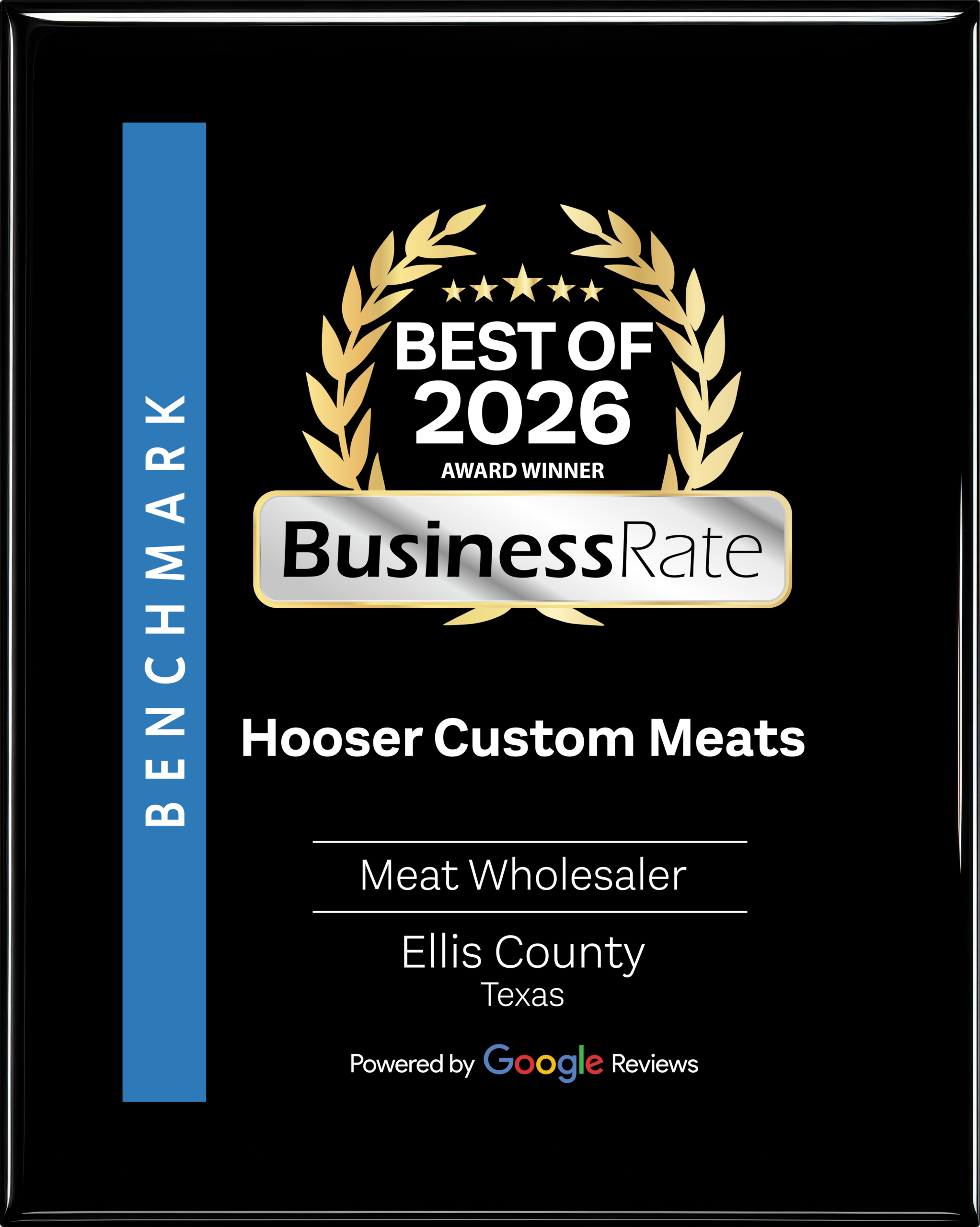 Best of 2026 Award Winner, Hooser Custom Meats, Meat Wholesaler, Ellis County, Texas