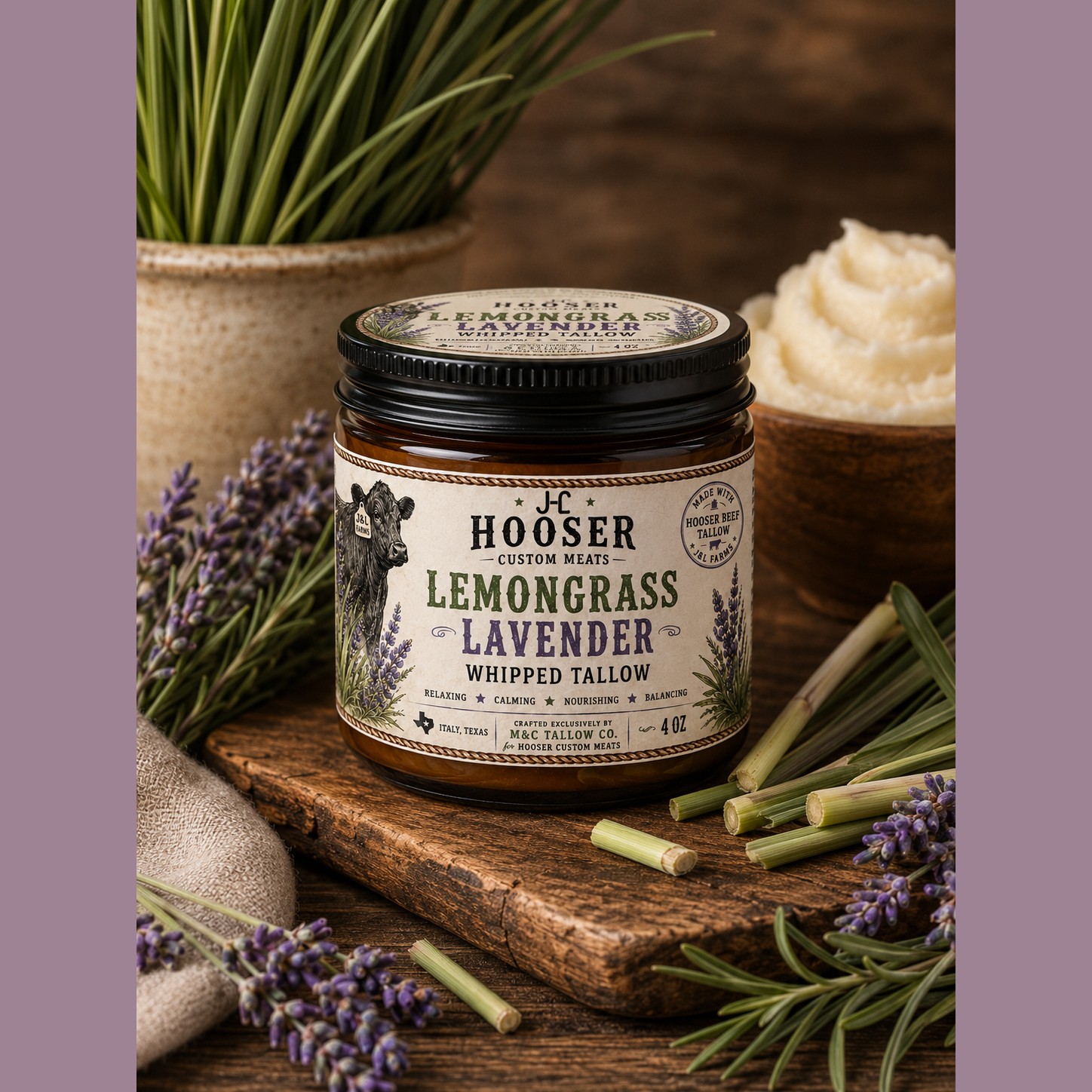 Lemongrass Lavender Whipped Tallow