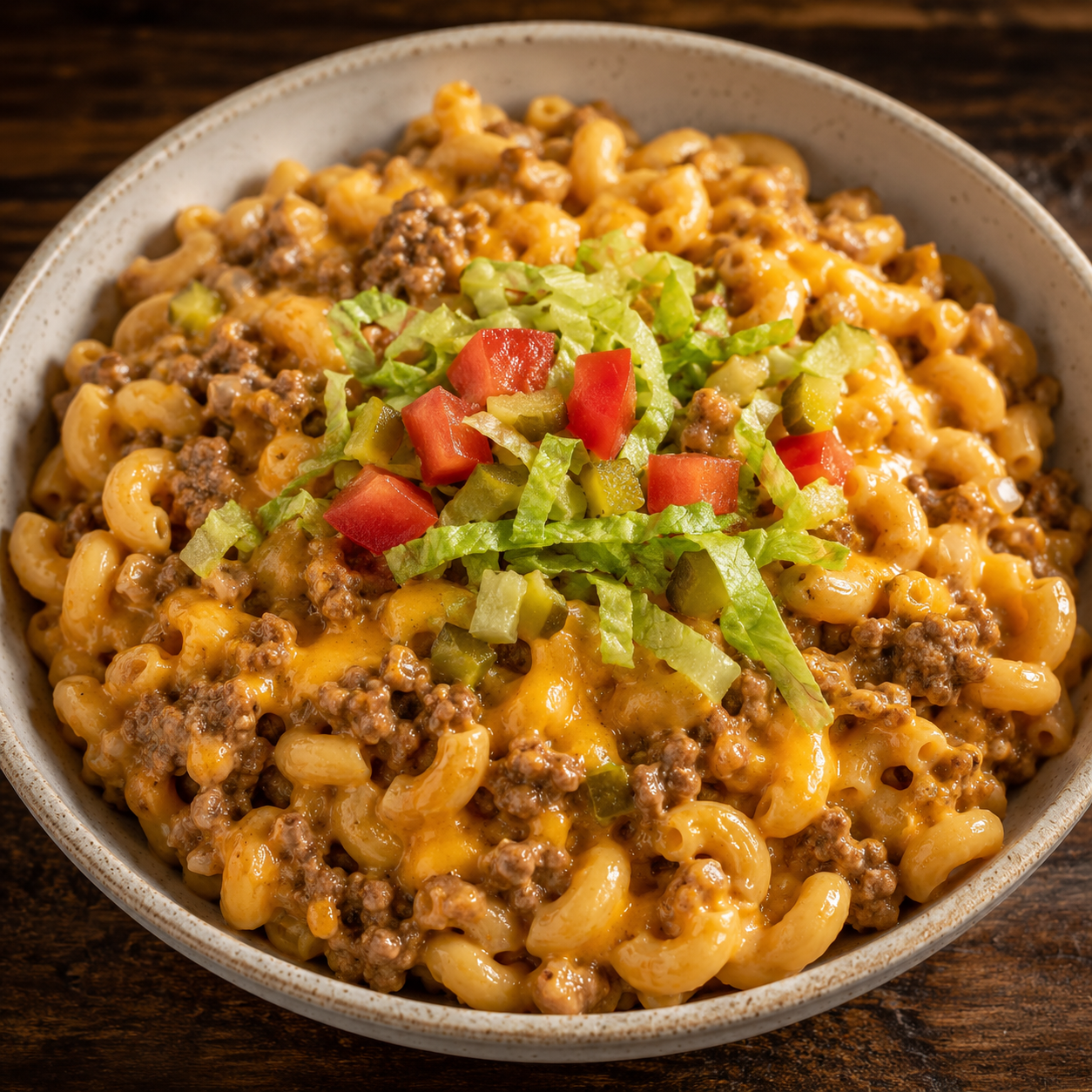 Back-to-School Cheeseburger Pasta