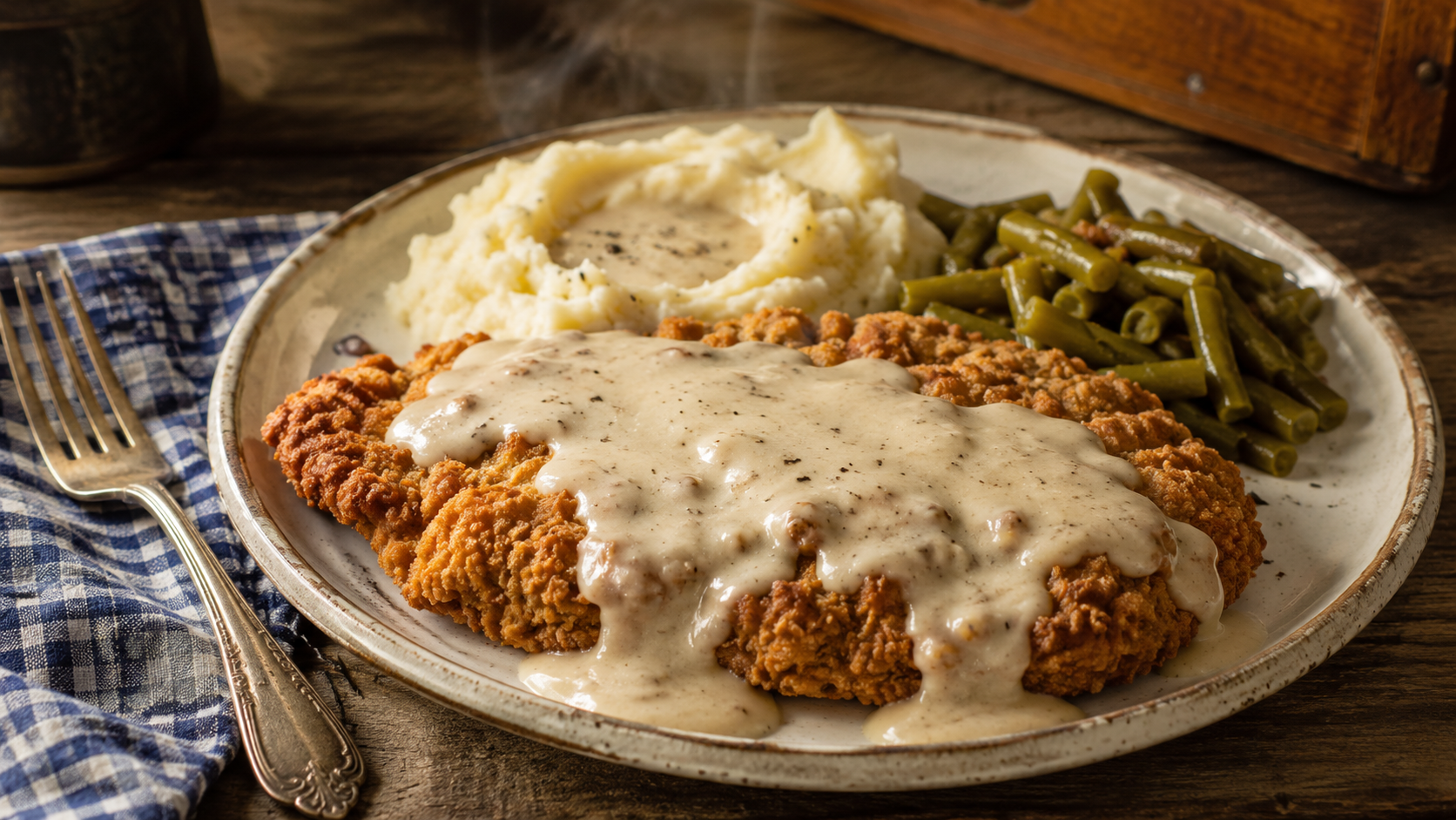 Chicken Fried Steak and Cream Gravy