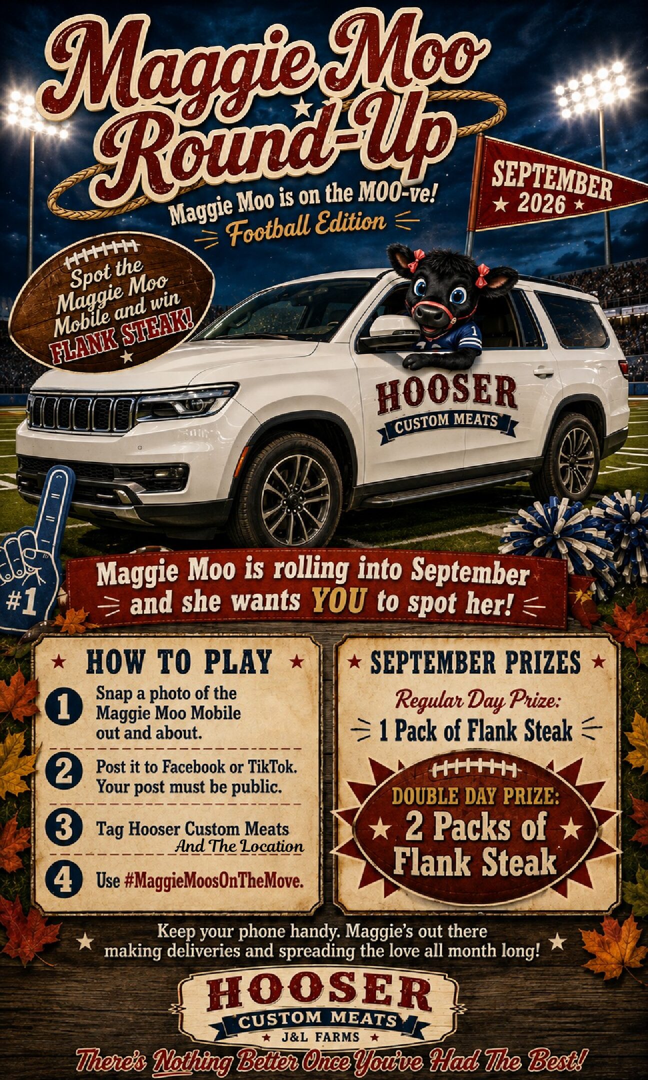 Maggie Moo Round-Up September 2026, Football Edition