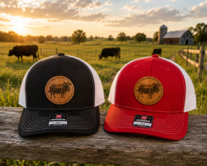 Men's Leather Patch Hat