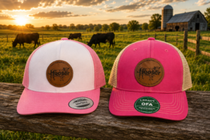 Women's Leather Patch Hat